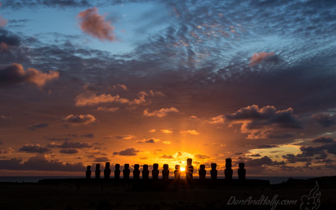 Sunrise and Sunset on Easter Island