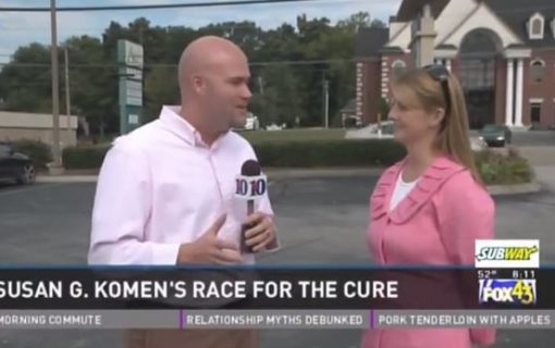 Komen Knoxville’s Twitter Feed on Digital Signs