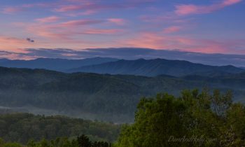 Sunrise over the Smoky Mountains