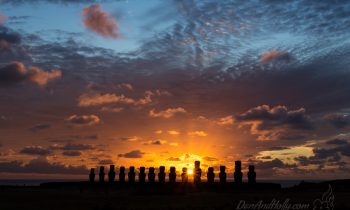 Sunrise and Sunset on Easter Island