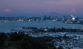 Sunset in San Diego from Lucinda Street