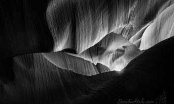 Antelope Canyon in Black and White