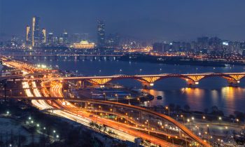 Seoul at Dusk from Haneul Park