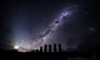 The Milky Way over Moai – Remastered