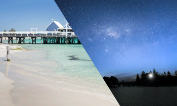 Night and Day at Busselton Jetty