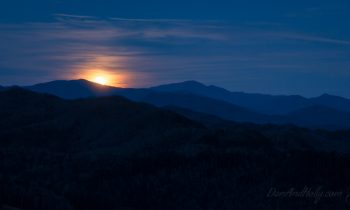 Moonrise in the Mountains