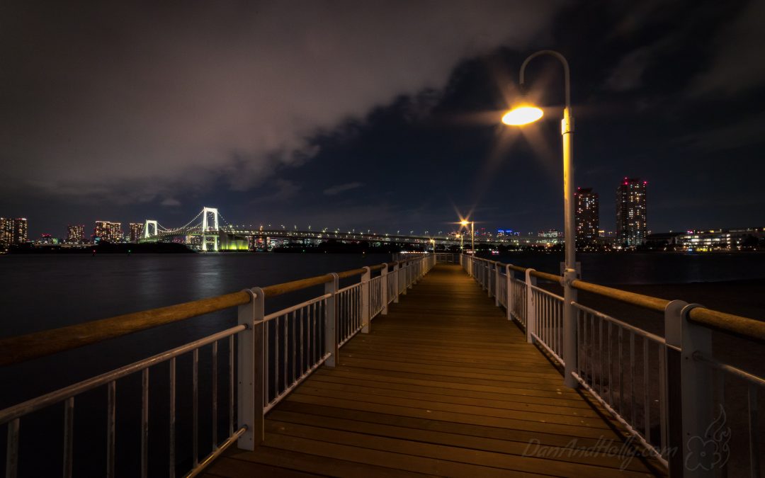 Odaiba Kaihin-Koen Park at Night