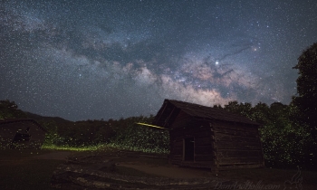 The Milky Way and Fireflies at the Dan Lawson Place