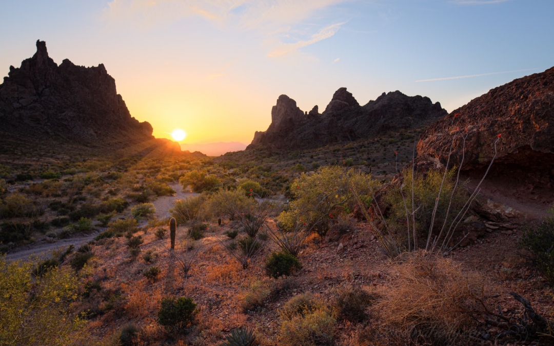 Sunset in Queen Canyon