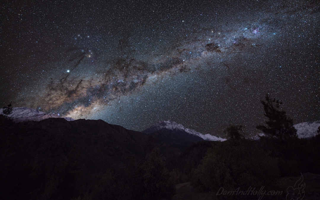 The Milky Way over San Fernando, Chile