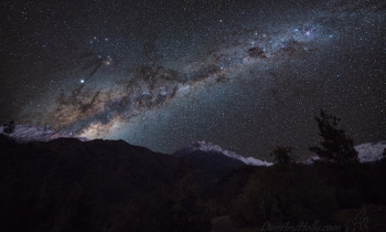 The Milky Way over San Fernando, Chile