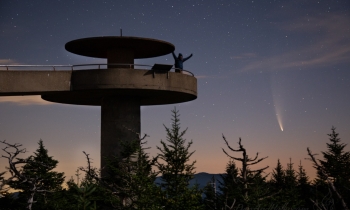 Neowise Comet Above the Smoky Mountains