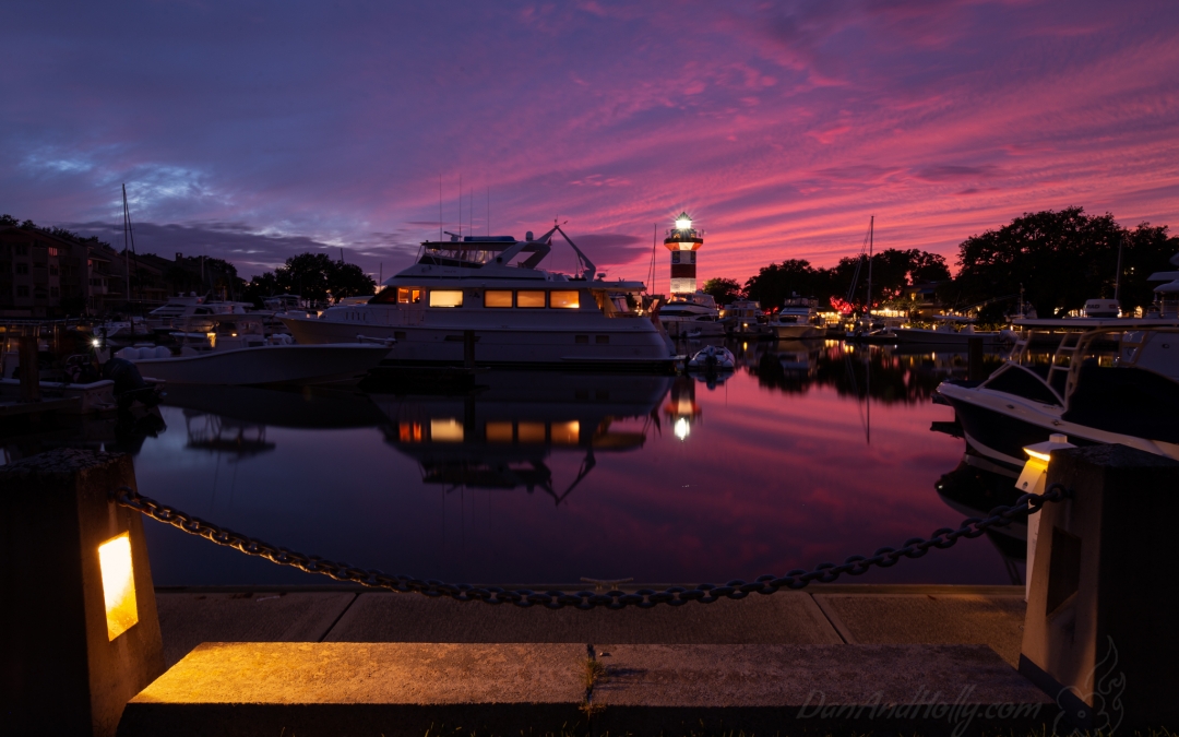 Sunset at the Hilton Head Lighthouse