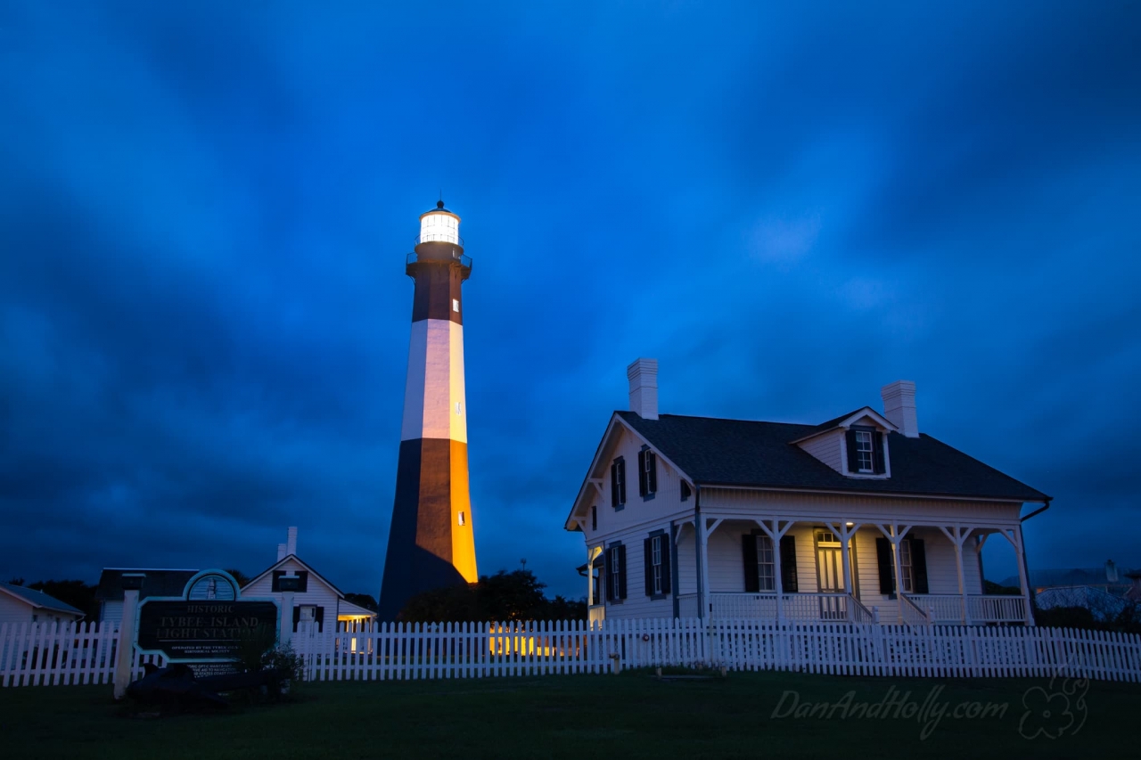 The Tybee Island Lighthouse At Dawn