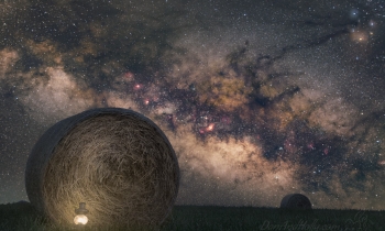 Hay Bales and the Milky Way
