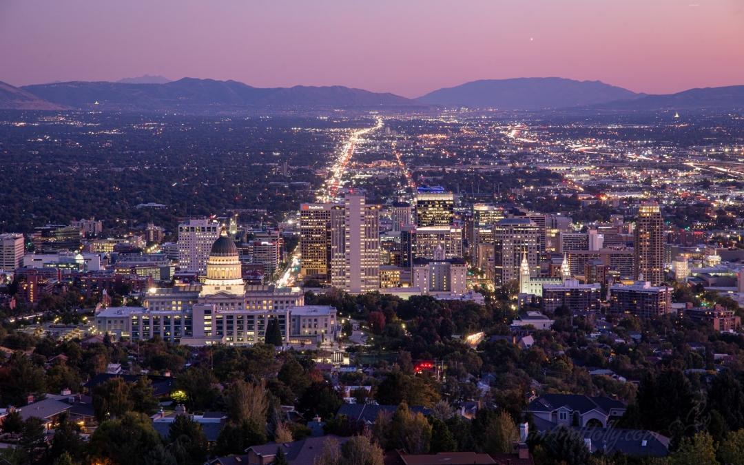 The City Lights of Salt Lake City, Utah