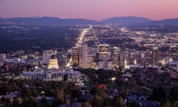 The City Lights of Salt Lake City, Utah