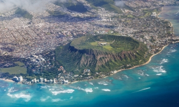 Above Diamond Head Mountain