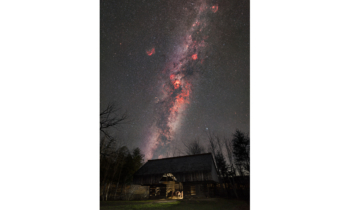 The Cades Cove Cantilever Barn Under Cygnus