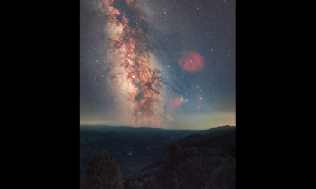 Happy Valley and the Setting Milky Way