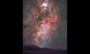 Cygnus Setting Among the Layers of the Bullion