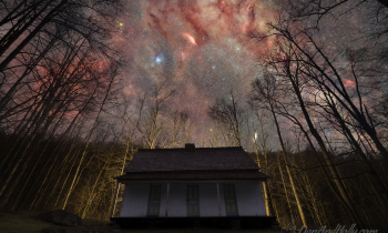 The Alfred Reagan House at Night